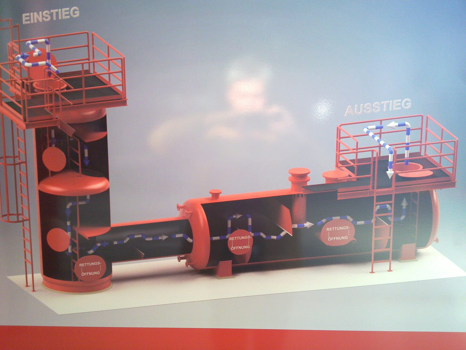 Installationsfoto einer akera-Anlage mit Radar-Overlay